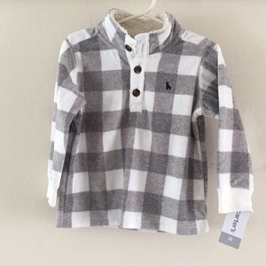 Carter’s Grey/White checkered pullover